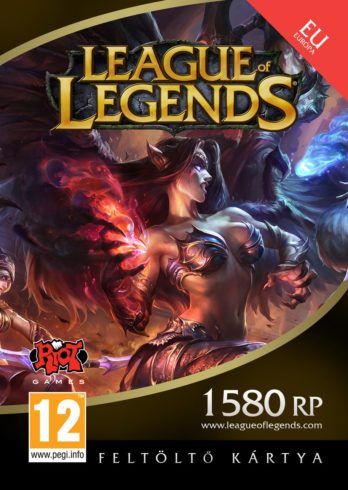 LEAGUE OF LEGENDS 1580 RIOT POINTS FELTÖLTŐKÁRTYA